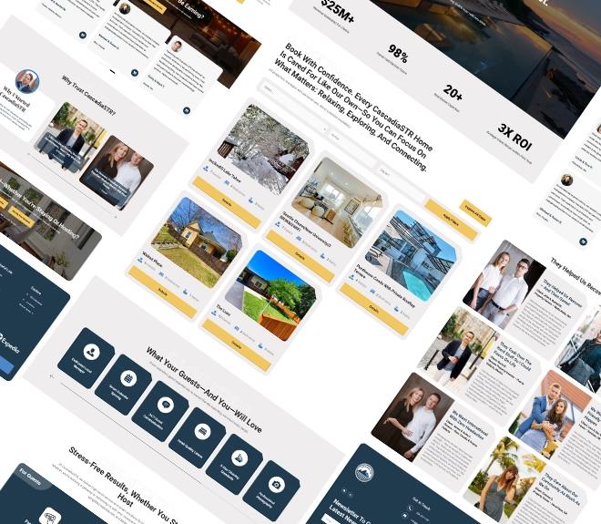 CascadiaSTR, Short-Term Rental website project by The Websloop
