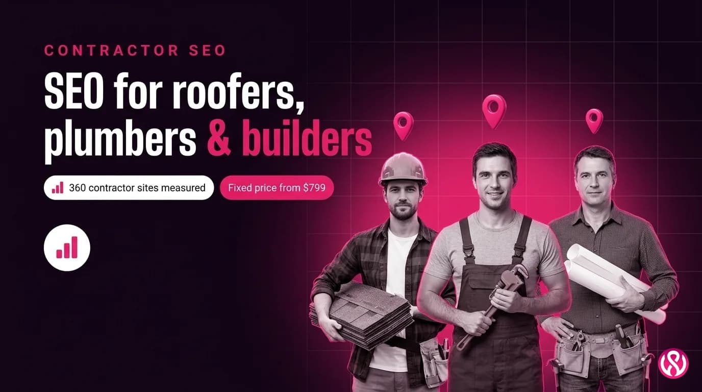 Contractor SEO services cover graphic