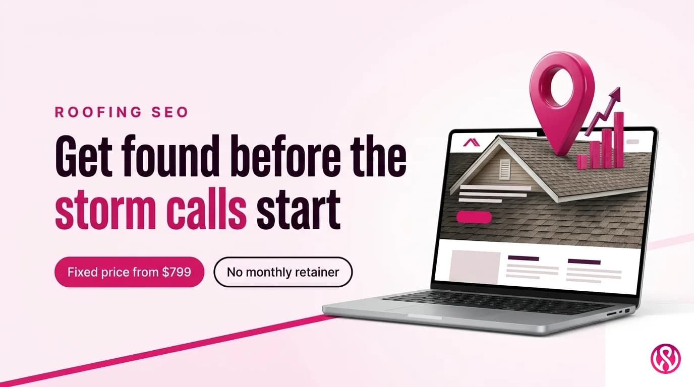 Roofing SEO services cover graphic