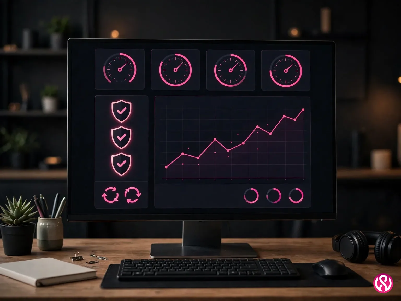 Website care plan dashboard showing updates, backups and security monitoring