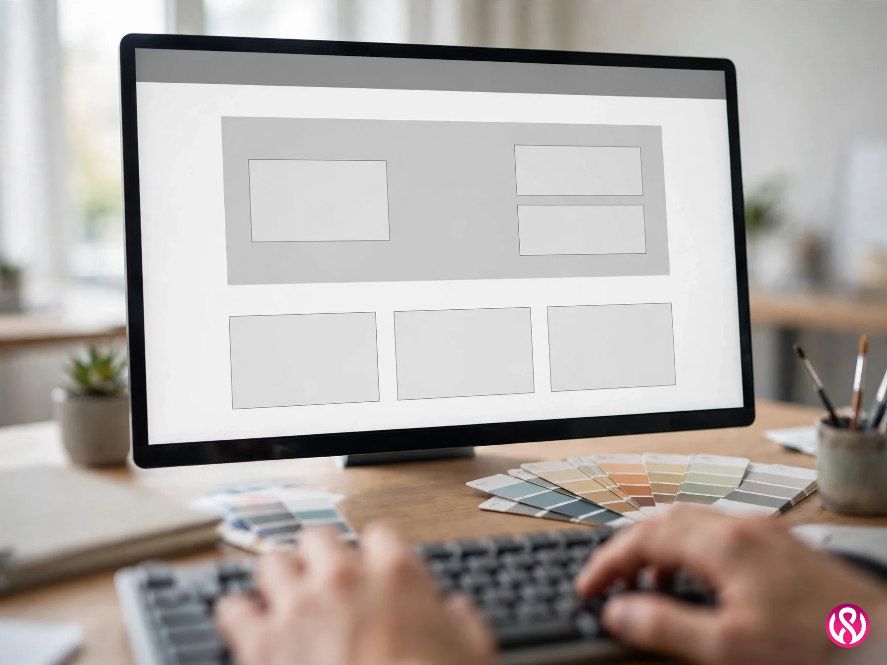 A clean block-editor WordPress build on screen, the approach every Atlanta site gets instead of page-builder bloat