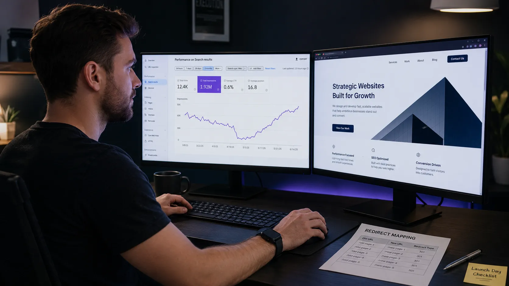 Website redesign launch checklist